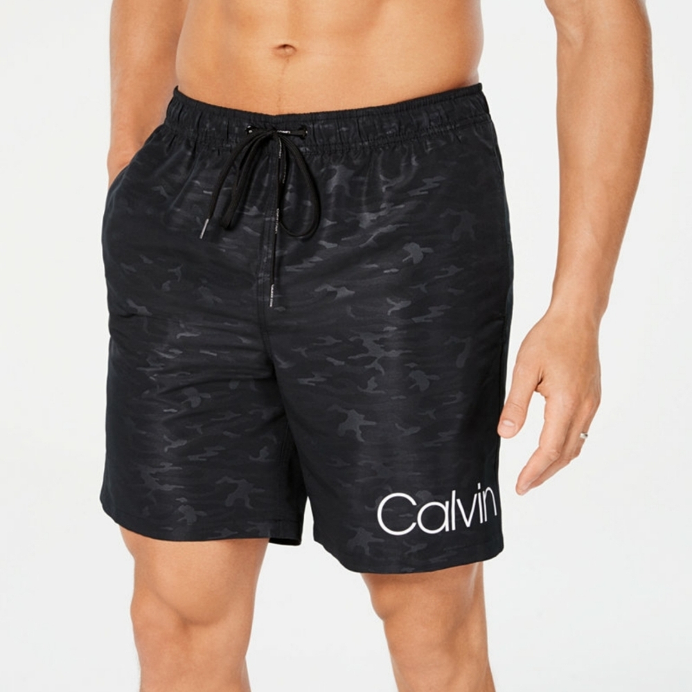 CK Camo 7" Inseam Swim Trunk
